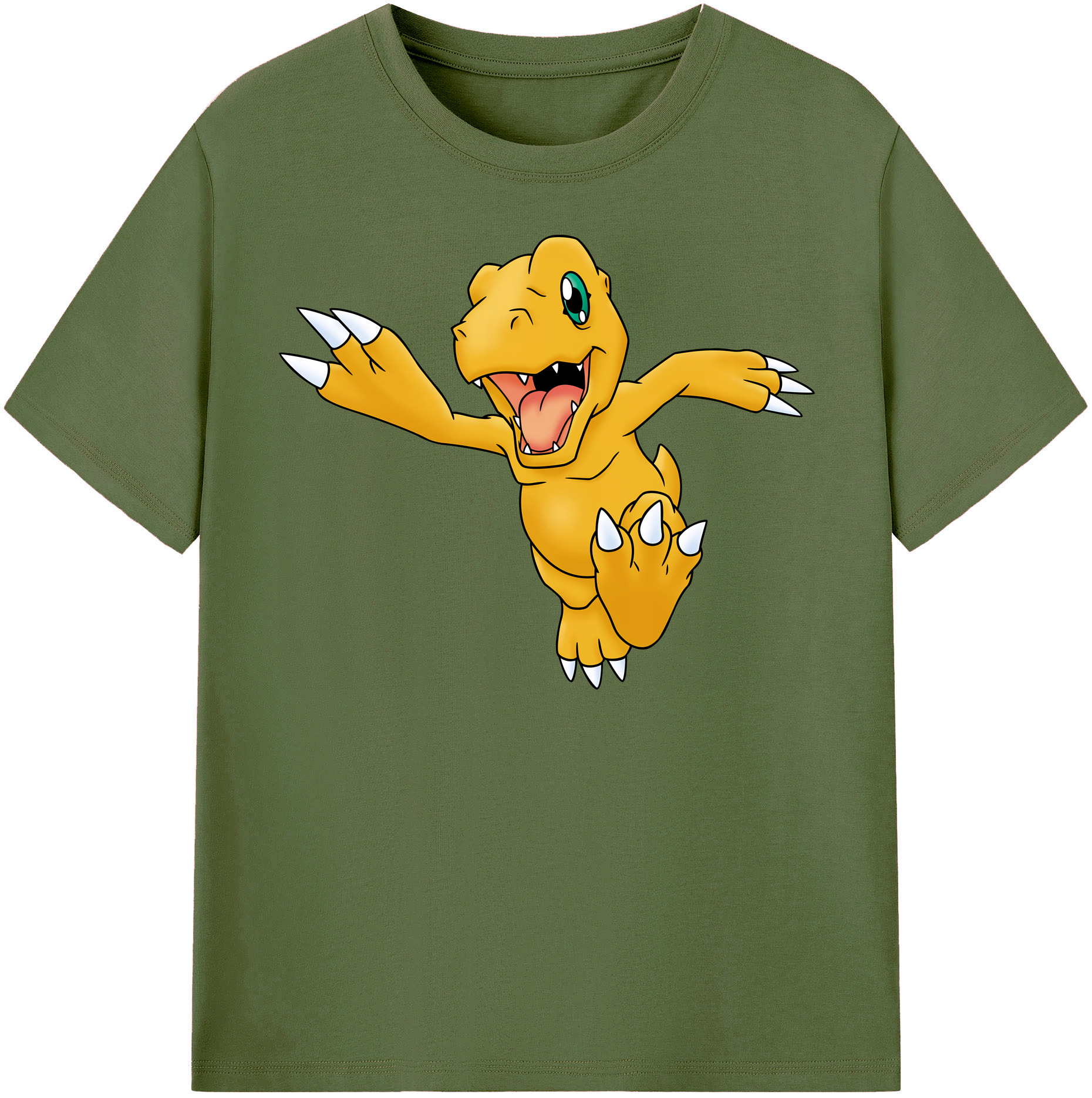 （画像用） Digimon デジタルモンスター/デジモン 綿100％半袖Tシャツ（フロントプリント）